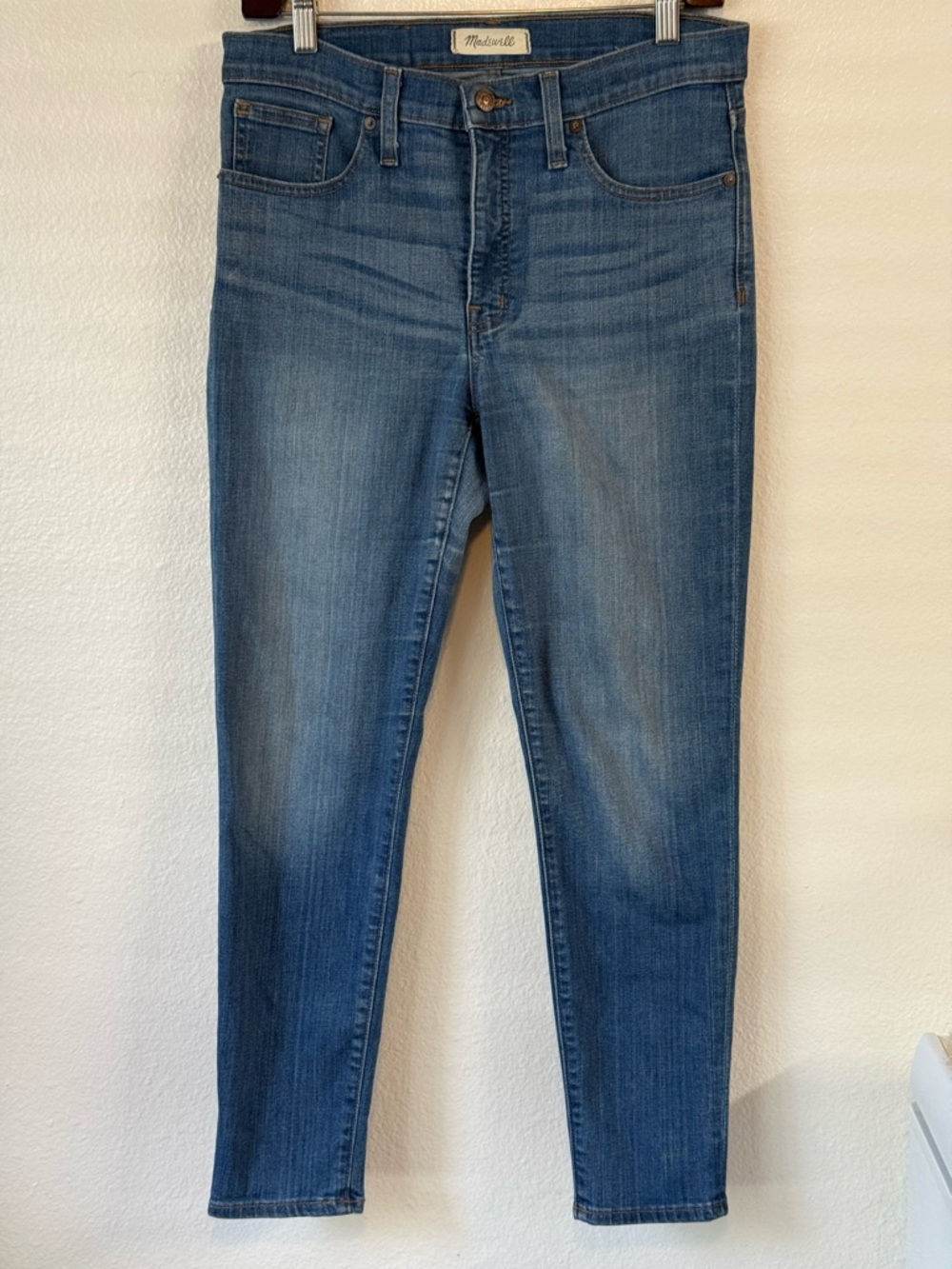 Madewell Women's Skinny Jeans Blue Size 29 Cropped High-Rise Indie Clean Posh